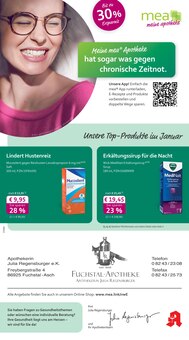 Aktueller mea - meine apotheke Prospekt "Unsere Januar-Angebote" für Fuchstal Aktueller mea - meine apotheke Prospekt für Fuchstal mit Seiten