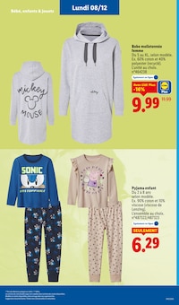 Promotion Pantalon Molleton dans le prospectus Lidl, valable du 04/12/2025 au 10/12/2025 Promo Pantalon Molleton dans le catalogue Lidl du moment à la page 69