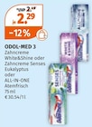 Zahncreme von ODOL-MED 3 für 2,29 € bei Müller im Angebot Zahncreme von ODOL-MED 3 im aktuellen Müller Prospekt