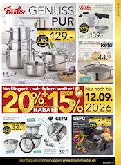 Topf im BRAUN Möbel-Center Prospekt in Singen Aktueller BRAUN Möbel-Center Prospekt mit Topf, "Verlängert - wir feiern weiter!", Seite 15