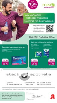Aktueller mea - meine apotheke Prospekt für Calw und Ungebung, Seiten zum blättern mea - meine apotheke Prospekt Unsere September-Angebote mit Seiten in Calw und Umgebung