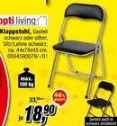 Klappstuhl Angebote von opti living bei Opti-Megastore Ettlingen für 18,90 €
