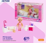 Promo Minipuppe mit Zubehör à 6,95 € dans le catalogue Action à Châtillon-sur-Seine