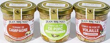 Terrine de campagne, confit de porc aux poivrons rouges & olives et confit de foies de volaille à l’armagnac - Casino Supermarchés à Nanterre Terrine de campagne, confit de porc aux poivrons rouges & olives et confit de foies de volaille à l’armagnac en promo chez Casino Supermarchés Nanterre à 2,42 €