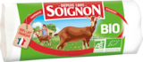 BÛCHE DE CHÈVRE BIO SOIGNON - SOIGNON en promo à 3,09 € chez Auchan Hypermarché BÛCHE DE CHÈVRE BIO SOIGNON - SOIGNON dans le catalogue Auchan Hypermarché
