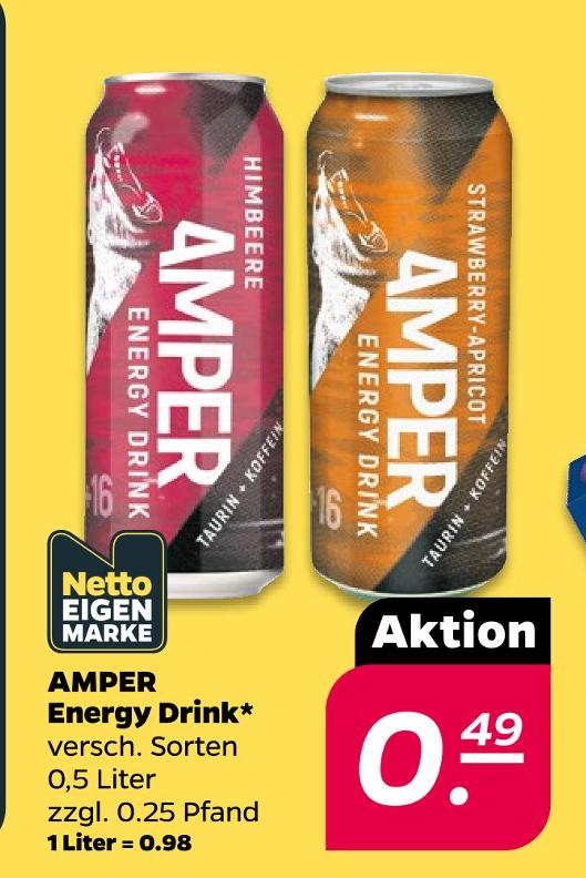 AMPER Energy Drink Himbeere