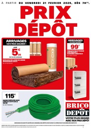 Prospectus Bricolage Brico Dépôt en cours, PRIX DÉPÔT, 1 page, 21/02/2025 - 06/03/2025 Catalogue Bricolage Brico Dépôt en cours à La Farlède et alentours, PRIX DÉPÔT, 1 page, 21/02/2025 - 06/03/2025