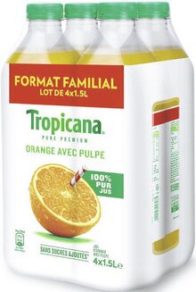 TROPICANA Pure Premium orange avec pulpe - Géant Casino à Asnières-sur-Seine TROPICANA Pure Premium orange avec pulpe en promo chez Géant Casino Asnières-sur-Seine à 6,74 €