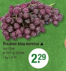 Trauben blau kernlos im V-Markt Prospekt Trauben blau kernlos von im aktuellen V-Markt Prospekt für 2,29 €