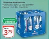 GLOBUS Losheim - Mineralwasser Angebot im Prospekt Mineralwasser bei GLOBUS im Losheim Prospekt für 3,79 €