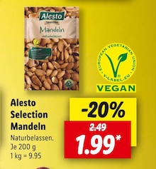 Mandeln von Alesto Selection im aktuellen Lidl Prospekt für 1.99€