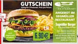 Segmüller Burger mit Pommes Frites im Angebot bei Segmüller in Ingolstadt Segmüller Burger mit Pommes Frites Angebote von Segmüller RESTAURANT bei Segmüller Ingolstadt für 6,90 €
