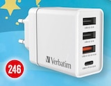 USB-Ladeadapter CHR-30EU2 Angebote von Verbatim bei Kaufhaus Stolz Rostock für 11,99 €