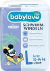 Schwimmwindeln Disney Gr. Large (10-14 kg) im dm-drogerie markt Prospekt Schwimmwindeln Disney Gr. Large (10-14 kg) von babylove im aktuellen dm-drogerie markt Prospekt für 3,75 €