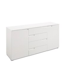Segmüller Affing - Kommode Spice Weiß / Hochglanz Kunststoff Kommode Spice Weiß / Hochglanz Kunststoff Angebot bei Segmüller Affing im Prospekt Esszimmer zum verlieben