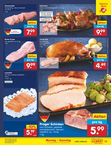 Fleisch im Netto Marken-Discount Prospekt "Aktuelle Angebote" mit 58 Seiten (Rostock)