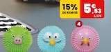 Balles en caoutchoux funny faces x3 - Animalis Balles en caoutchoux funny faces x3 à 5,53 € dans le catalogue Animalis