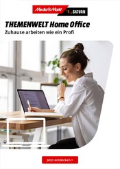 Aktueller MediaMarkt Saturn Prospekt mit Apple, "THEMENWELT Home Office", Seite 1