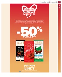 Offre Lindt dans le catalogue Carrefour du moment à la page 73