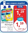 Reiniger von Der General für 1,29 € bei budni im Angebot Reiniger von Der General im aktuellen budni Prospekt
