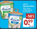 Alpenfrischkäse im ALDI SÜD Prospekt Alpenfrischkäse von Almette im aktuellen ALDI SÜD Prospekt für 0,99 €