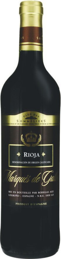Vin d’Espagne AOC Rioja Marquès de Galba Crianza rouge - Spar à Lyon Vin d’Espagne AOC Rioja Marquès de Galba Crianza rouge en promo chez Spar Lyon à 6,79 €