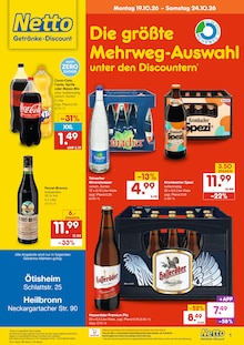 Netto Marken-Discount Prospekt DER ORT, AN DEM DU IMMER AUSGEZEICHNETE PREISE FINDEST. mit 2 Seiten
