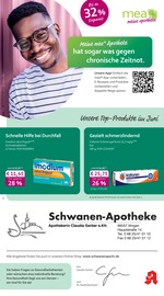 mea - meine apotheke Apotheken Prospekt der aktuellen Woche mit 4 Seiten, gültig von 01.06.2026 bis 30.06.2026, in Merchweiler und Umgebung Aktueller mea - meine apotheke Apotheken Prospekt in Merchweiler und Umgebung, "Unsere Juni-Angebote" mit 4 Seiten, 01.06.2026 - 30.06.2026