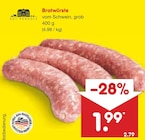 Bratwürste Angebote von Gut Ponholz bei Netto Marken-Discount Osnabrück für 1,99 €