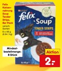 Katzennahrung Soup Tender Strips im Angebot bei Netto Marken-Discount in Kaufbeuren Katzennahrung Soup Tender Strips Angebote von Felix bei Netto Marken-Discount Kaufbeuren für 2,00 €