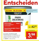 Innenfarbe „ProfiDeckweiß“ von Vincent im aktuellen Hellweg Prospekt