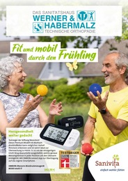 Aktueller Werner & Habermalz GmbH & Co. KG Sanitätshäuser Prospekt für Lüttgenrode: Fit und mobil durch den Frühling mit 6} Seiten, 13.03.2024 - 31.05.2024
