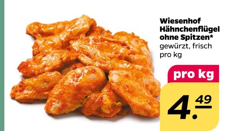 Hähnchenflügel ohne Spitzen