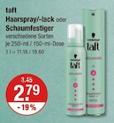 taft Haarspray/-lack oder Schaumfestiger von Schwarzkopf im aktuellen V-Markt Prospekt für 2,79 €