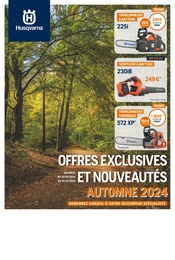 Prospectus Husqvarna "OFFRES EXCLUSIVES ET NOUVEAUTÉS AUTOMNE 2024", 16 pages, 15/09/2024 - 31/12/2024