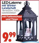 LED-Laterne mit Winter-Landschaft im Wreesmann Prospekt LED-Laterne mit Winter-Landschaft von im aktuellen Wreesmann Prospekt für 9,99 €