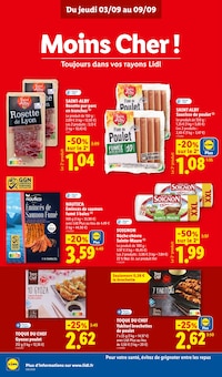 Promotion Poulet surgelé dans le prospectus Lidl, valable du 03/09/2026 au 09/09/2026 Promo Poulet surgelé dans le catalogue Lidl du moment à la page 16