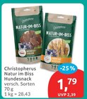 Natur im Biss Hundesnack von Christopherus für 1,79 € bei budni im Angebot Natur im Biss Hundesnack von Christopherus im aktuellen budni Prospekt