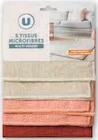 Lot de 5 tissus microfibres - U dans le catalogue Super U