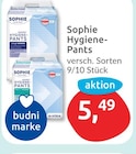 Hygiene-Pants von Sophie für 5,49 € bei budni im Angebot Hygiene-Pants von Sophie im aktuellen budni Prospekt