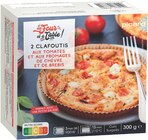 2 clafoutis aux tomates et aux fromages de chèvre et de brebis - PICARD en promo chez Picard Marseille à 3,19 €
