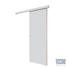 Porte blanche de 83 cm  + rail alu de 181 cm - Leroy Merlin en promo chez Leroy Merlin Mulhouse à 79,90 €