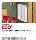 Gedimat Dompierre-sur-Besbre - Promo Radiateur à inertie céramique naturelle Eden 1000 W Promo Radiateur à inertie céramique naturelle Eden 1000 W à 299,00 € dans le catalogue Gedimat à Dompierre-sur-Besbre