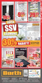 Vorhang im BARTH wohnstoreXXL Prospekt in Siegen Aktueller BARTH wohnstoreXXL Prospekt mit Vorhang, "SUPER SSV RÄUMUNG", Seite 10
