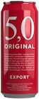 Export von 5,0 Original für 0,49 € bei REWE im Angebot Export von 5,0 Original im aktuellen REWE Prospekt