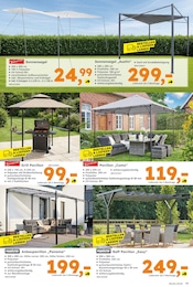 Aktueller Globus-Baumarkt Prospekt mit Sonnensegel, "Immer eine Idee besser", Seite 15