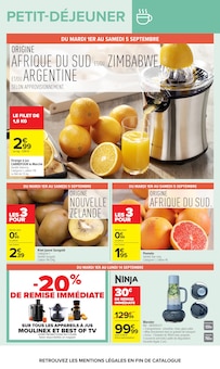 Promotion Oranges dans le prospectus Carrefour, valable du 01/09/2026 au 14/09/2026 Promo Oranges dans le catalogue Carrefour du moment à la page 17