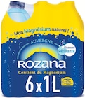 Eau Minérale Naturelle Gazeuse - ROZANA dans le catalogue Supermarchés Match