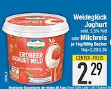 Joghurt mild, 3,5% Fett im EDEKA Prospekt Joghurt mild, 3,5% Fett von Weideglück im aktuellen EDEKA Prospekt für 2,29 €