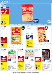 Prix et réduction Emmental dans le prospectus Carrefour en cours Offre Emmental dans le catalogue Carrefour du moment à la page 32
